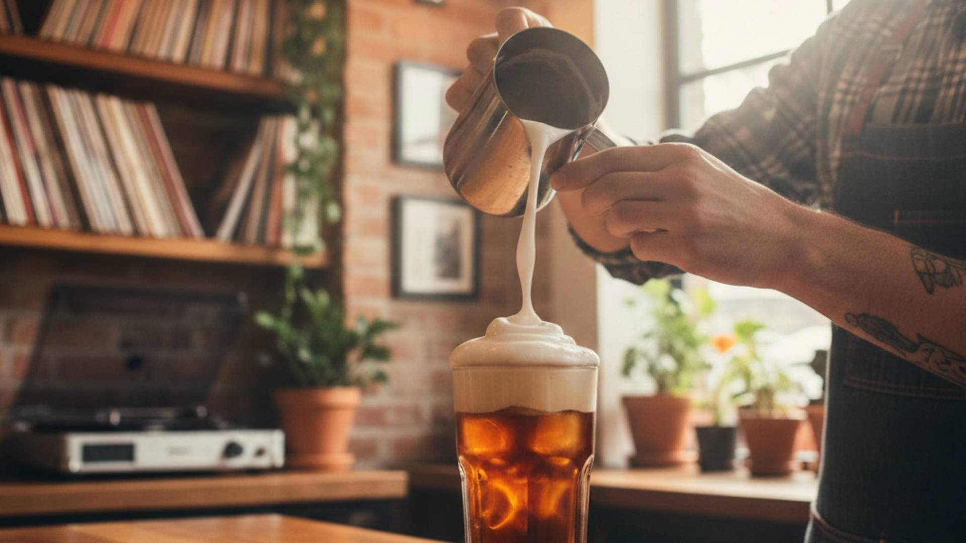 Starbucks-style cold foam